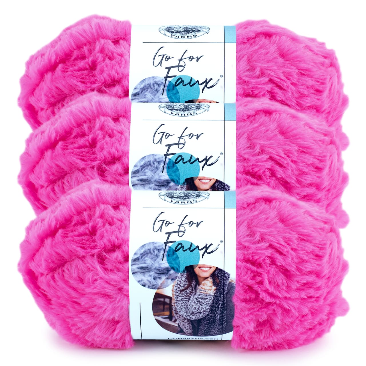 3 Pack Lion Brand® Go for Faux® Yarn